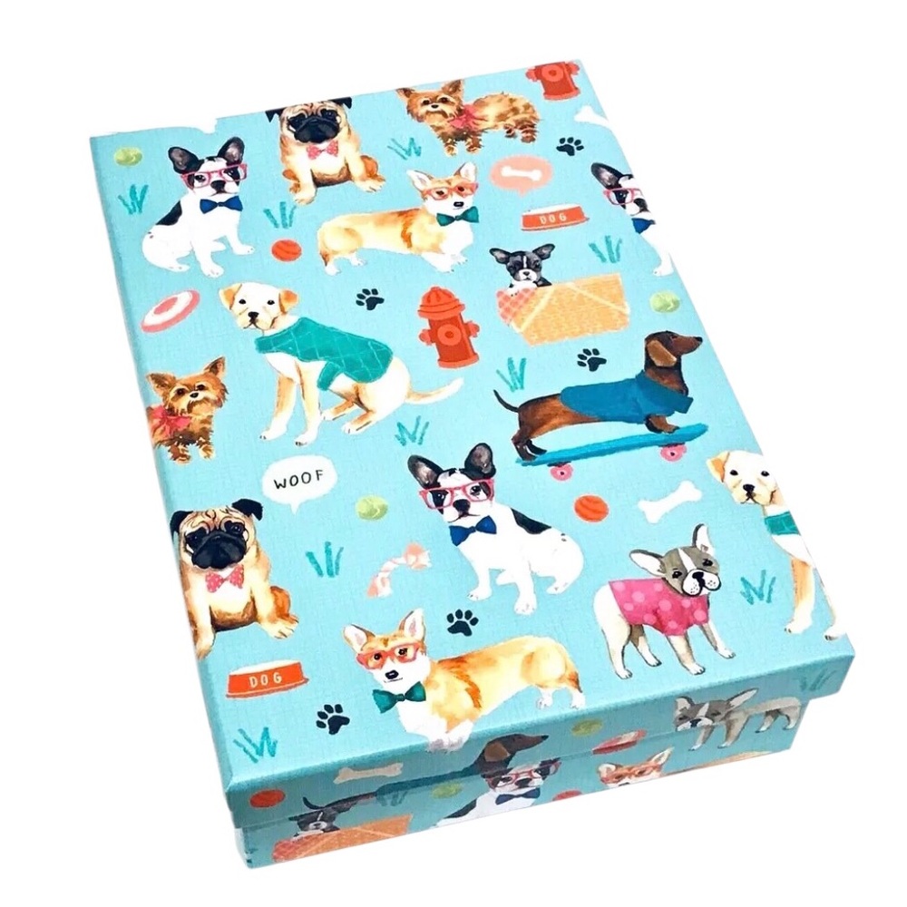 Multi-Breed Puppy Dogs Decorative Storage Box (201791E) Pet Lovers Packaging
